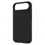 Rückseitige Handyhülle FIXED MagFlow für Apple iPhone Air, flüssiges Silikon, schwarz