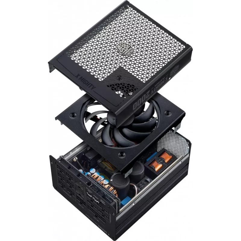 Netzteil Cooler Master X Mighty Platinum 2000W 230V, ATX 24-polig, 80 PLUS Platinum, schwarz, 12 cm Lüfter