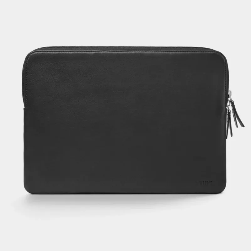16 MacBook Pro Ledertasche - Schwarz