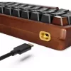 Sharkoon 100068081 Tastatur Home USB QWERTZ Deutsch Schwarz Holz 75%