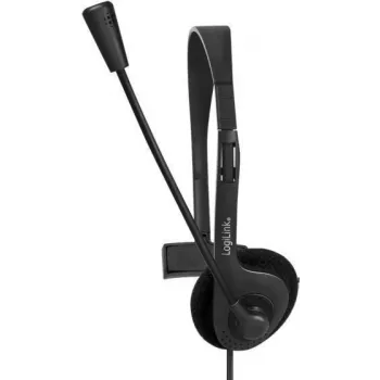 LogiLink HS0054 - Headset - On-Ear - Kabelgebunden - 3,5 mm Klinkenstecker - Schwarz