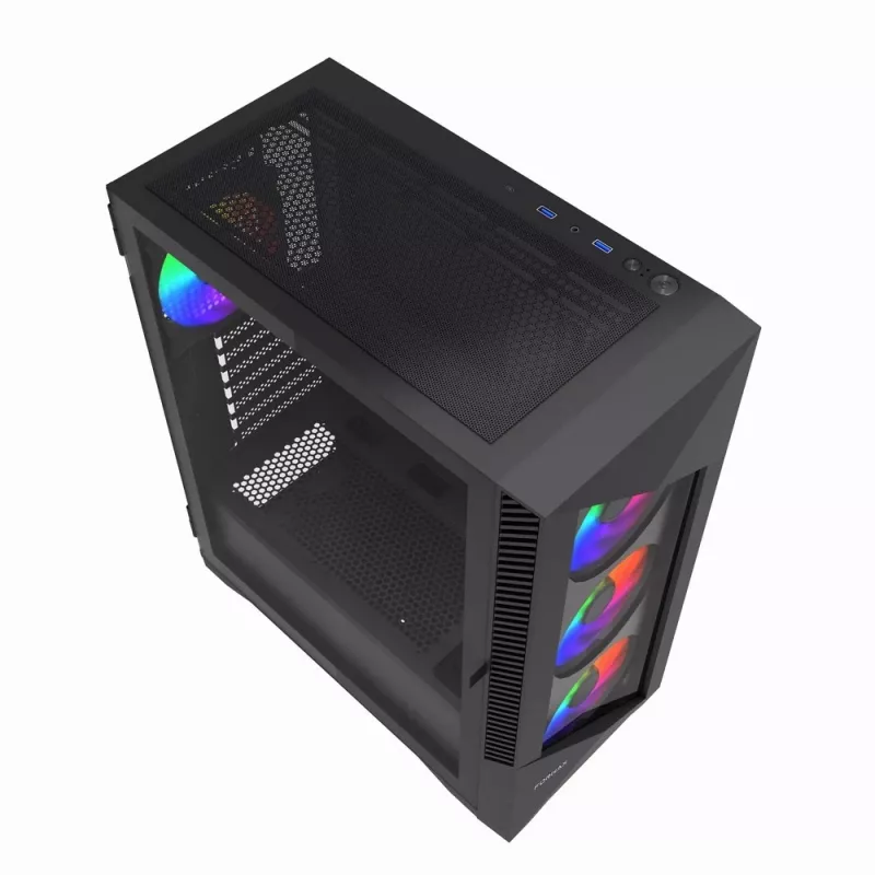 Gembird CCC-FC-900ARGB Gaming-Gehäuse Fornax 900, ATX, schwarz