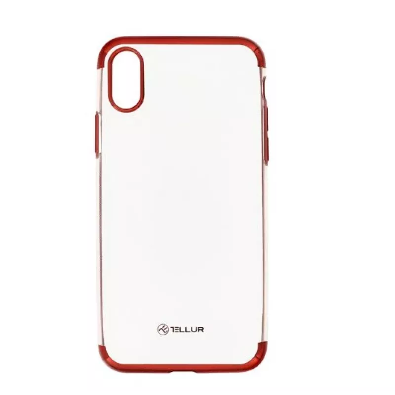 Cover Tellur iPhone X Rot Transparent