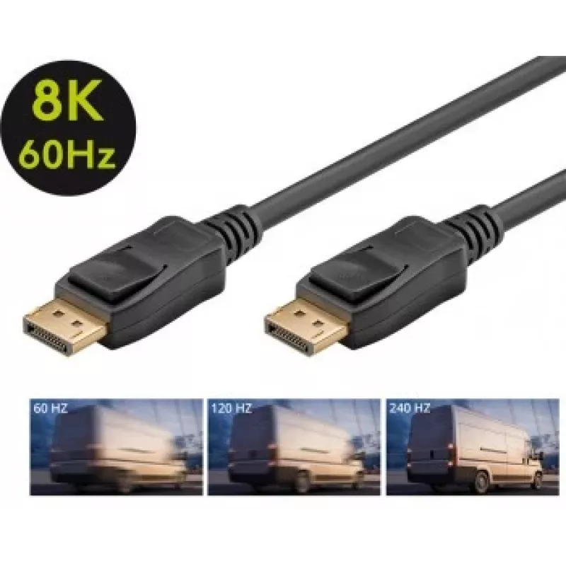 Goobay DisplayPort-Verbindungskabel 1.4 3m DisplayPort auf DisplayPort