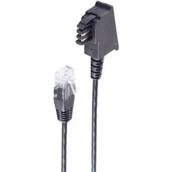 Telefonkabel shiverpeaks BS12-09015 0.5 m Schwarz