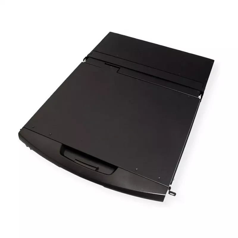 Rack-Konsole VALUE 26.99.0123, 43,2 cm (17 Zoll) LCD, 1280×1024, 1U, französische Tastatur, schwarz