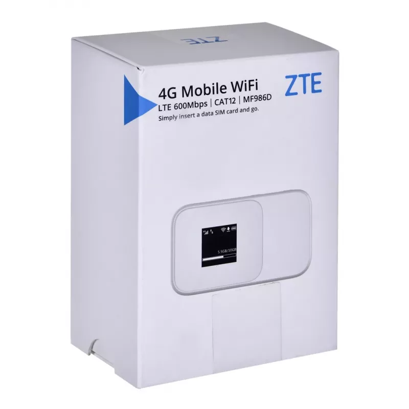 Router ZTE MF986D 4G UFI LTE CAT12/13 1x USB Typ C, 1x SIM-Steckplatz 2x TS-9