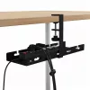 Untertisch-Kabelorganizer MACLEAN MC-105 B, Stahl, verstellbar, passend für Tischstärken von 0,5–50 mm, max. Belastung 5 kg, schwarz
