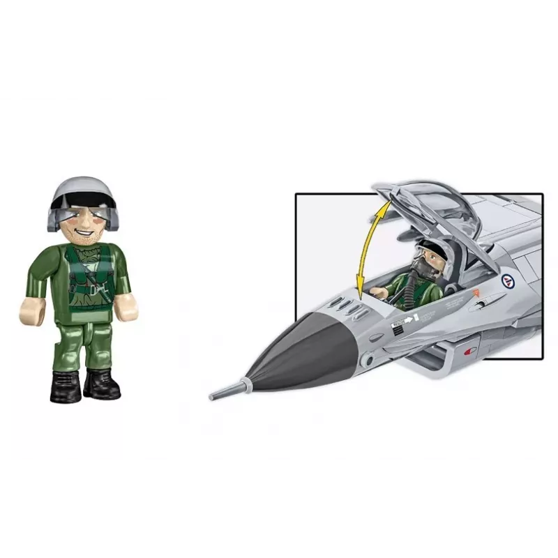 Cobi Bausatz F-16AM Fighting Falcon, 495 Teile, Modell im Maßstab