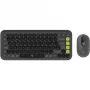Logitech POP ICON COMBO Swiss, Grafit/Grün, Bluetooth, Swiss, 920-013275