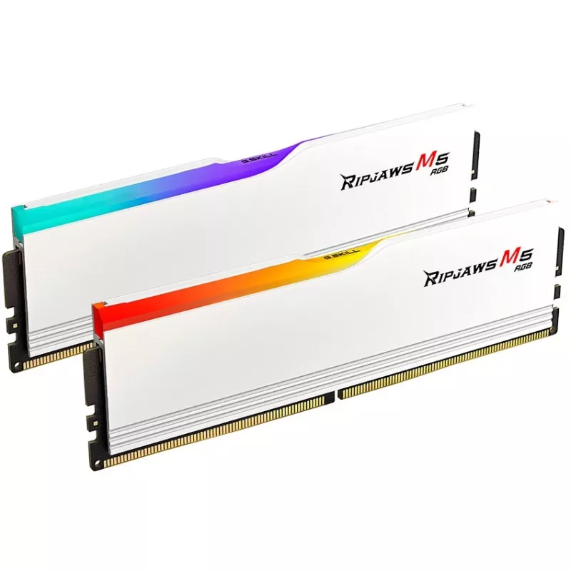 DIMM 48 GB DDR5-5200 (2x 24 GB) Dual-Kit, Arbeitsspeicher Weiß, F5-5200J4040A24GX2-RM5RW, Ripjaws M5, INTEL XMP
