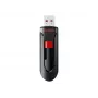USB-Stick SANDISK Cruzer Glide 32 GB USB Typ-A 2.0, Slide-Design, Passwortschutz, schwarz/rot