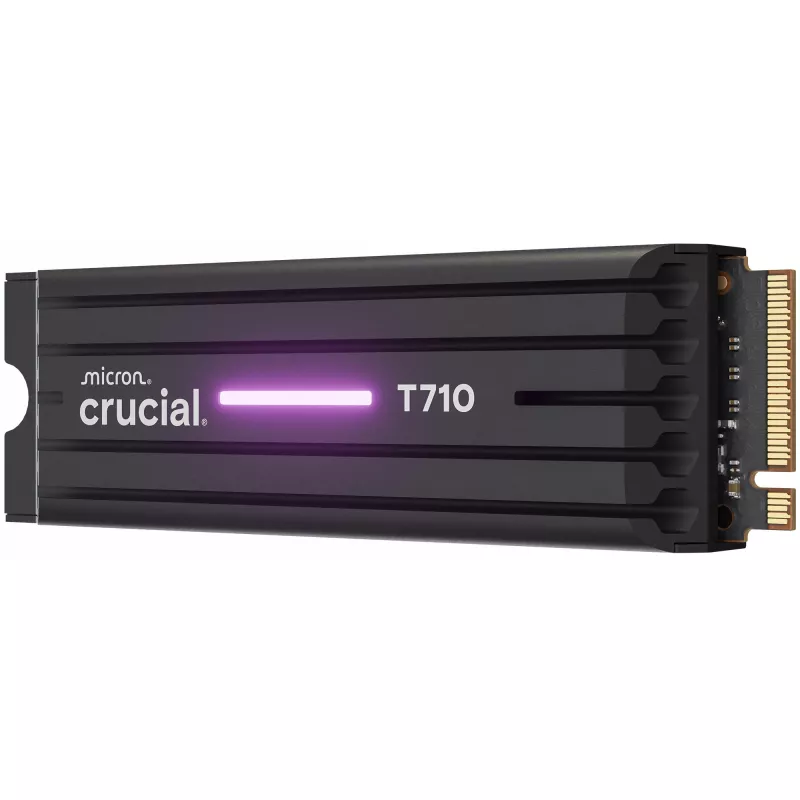 SSD CRUCIAL T710 4 TB M.2 PCIe 5.0 NVMe — 4000 GB, Lesen 14500 MB/s, Schreiben 13800 MB/s