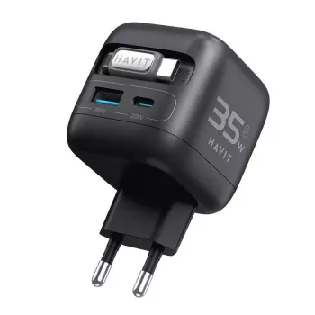 GaN-Reiseladegerät Havit UC250 A-EU 20V 1xUSB-C 0,7m schwarz