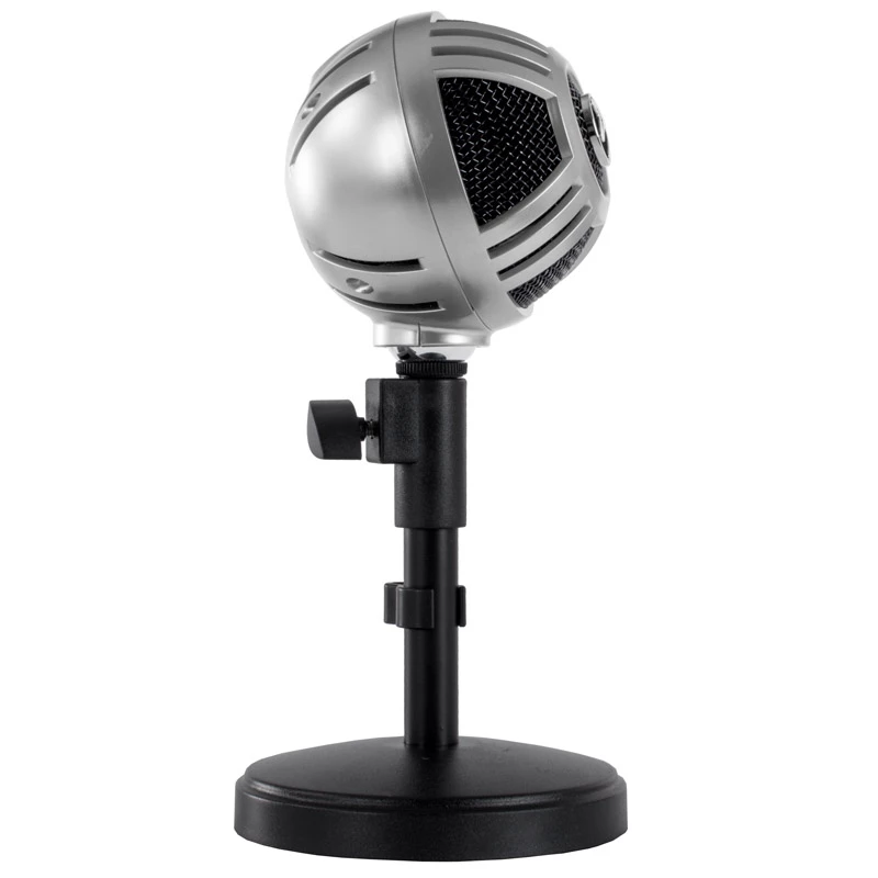 Arozzi Sfera Desktop-Mikrofon, USB - Chrom