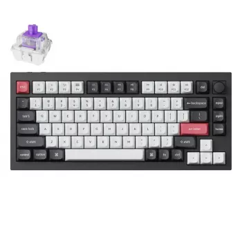 Mechanische Tastatur Keychron Q1 HE RGB Hot-Swappable Wireless Carbon Schwarz