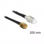 Koaxialkabel DeLOCK 88596 RG-174 0,2 m SMA FME Schwarz