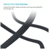 Magnetisches geflochtenes USB-C-auf-USB-C-Kabel FIXED FIXDBM-CC2-GR, USB 2.0, geflochtener Mantel, feste Länge, grau