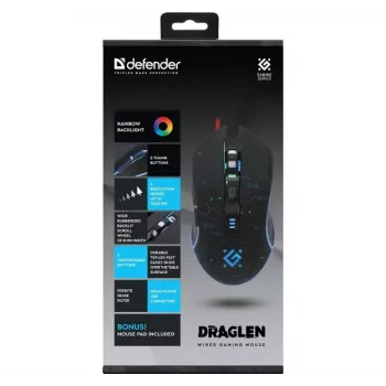KABELGEBUNDENE GAMING-MAUS DRAG LEN GM-907