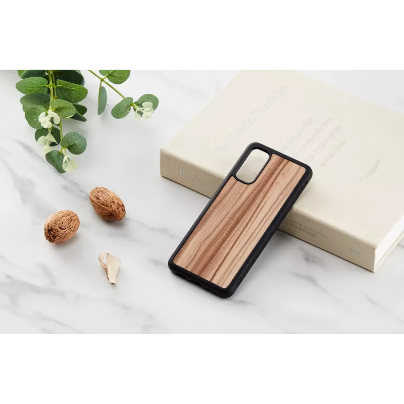 Handyhülle Man and Wood Galaxy S20 Cappuccino Schwarz — Schutzhülle für Samsung Galaxy S20