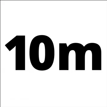 Geflochtener Schlauch 4138100, Druckluftschlauch Weiß, 10 Meter