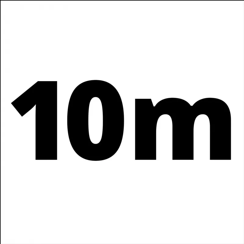 Geflochtener Schlauch 4138100, Druckluftschlauch Weiß, 10 Meter