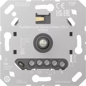 Raumthermostat Jung RTR231 für Heizung und Kühlung, 230 V (RTR231)