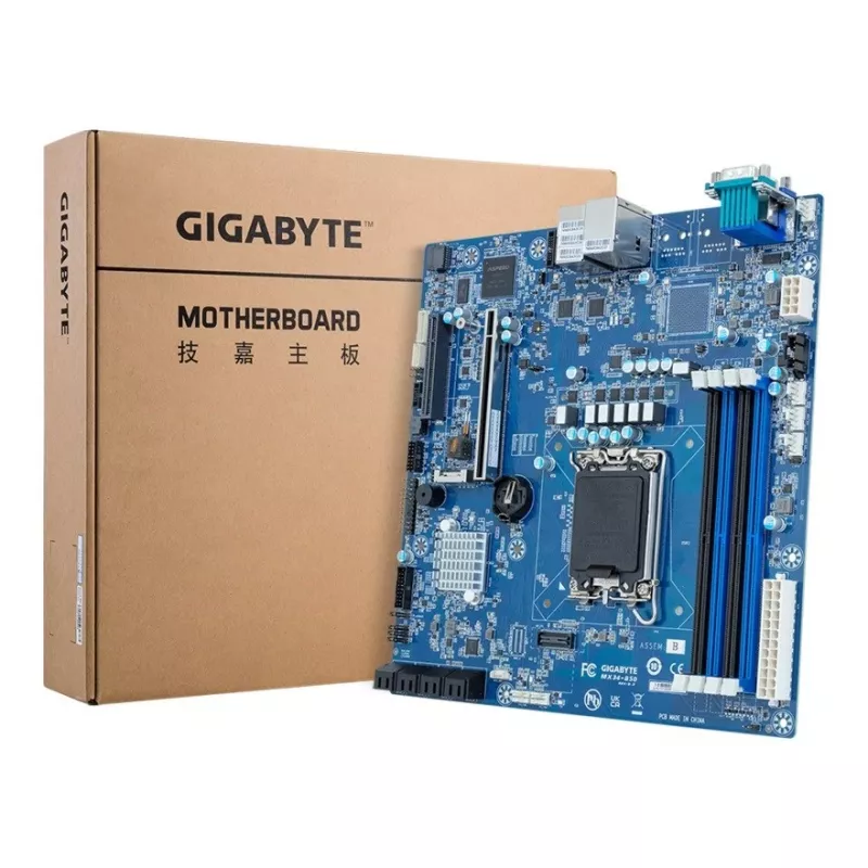 Mainboard - Gigabyte MX34-BS0 1x LGA 1700 Intel® Xeon® E-2400 / 6300 Intel® Pentium® Gold G7400 / G7400T Intel® C262
