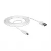 USB-Kabel DeLOCK 84808 USB 2.0 2 m USB A Micro-USB B Weiß