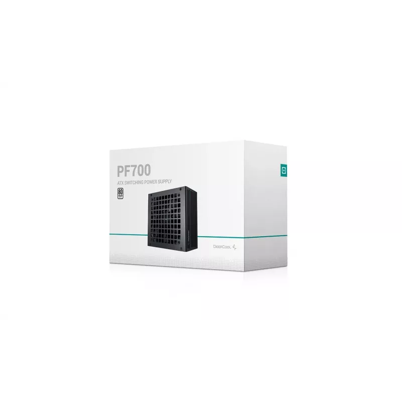 Netzteil DeepCool PF700 700W ATX 2.4 80 PLUS, 120-mm-Lüfter, nicht modular, 20+4-Pin, 2×6+2 PCIe, 4×SATA