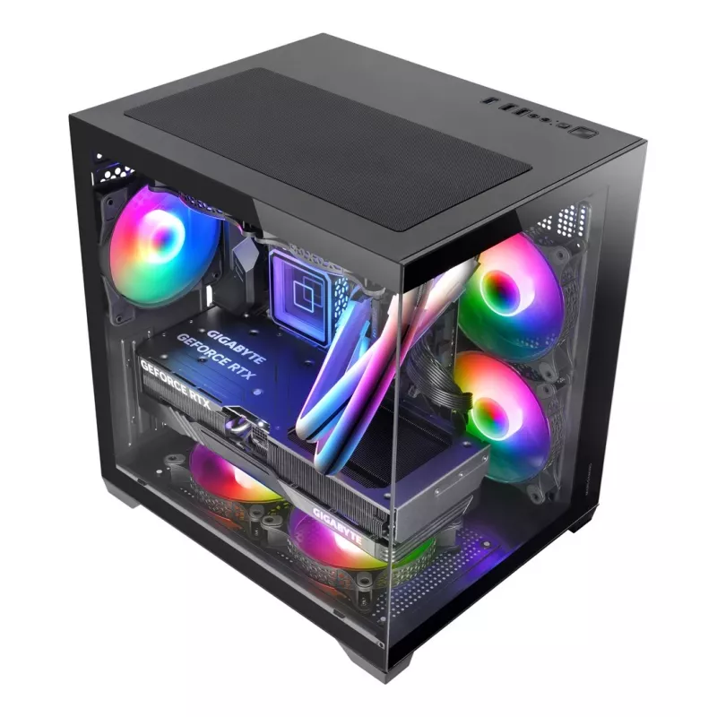 Mars Gaming MC-VIEW2 Mini Tower Schwarz