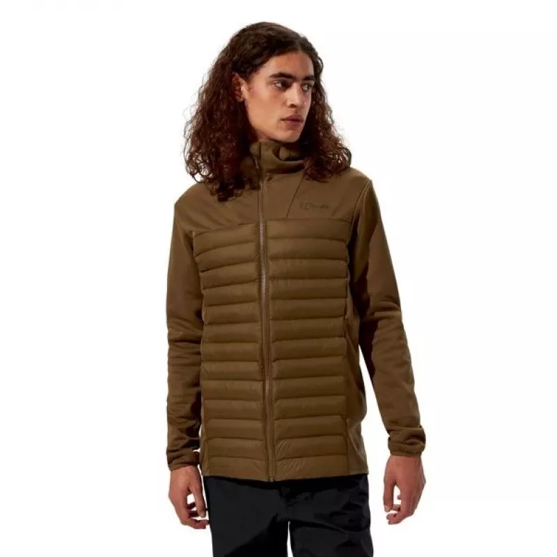 Herren Berghaus Kapuzen-Hybridjacke Größe M braun