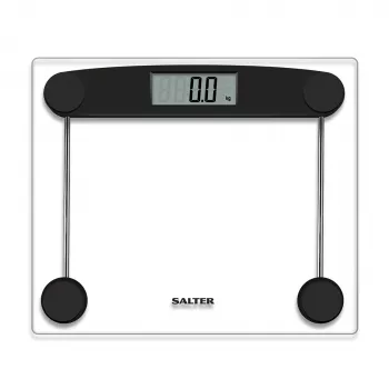 Badezimmerwaage Salter 9208 BK3R Kompakt-Glaswaage Elektronisch