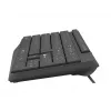 Kabelgebundenes USB-Tastatur- und Maus-Set NATEC SQUID — QWERTY US International, 105 Tasten, Schwarz, 1600 DPI Maus