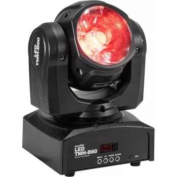 Moving-Head-Beam EUROLITE TMH-B60 60W LED - professionelles Bühnenbeleuchtungsgerät, 60W weißer LED-Beam