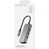 Satechi Dockingstation 4-in-1 ST-H3C25EM USB-C 3.2 Gen2 Grau (ST-H3C25EM)