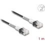 Netzwerkkabel DeLOCK RJ45 Cat.6A UTP schlank 1m Schwarz