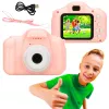 Kinder-Digitalkamera Extralink H20 Pink 1080P 30fps 2,0-Zoll-Bildschirm