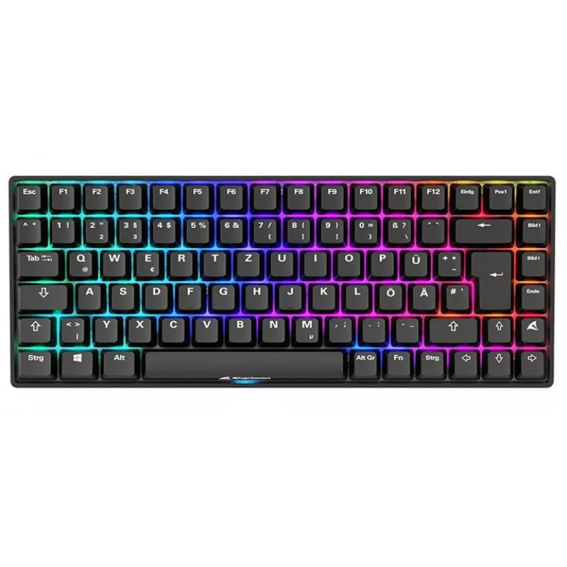 Mechanische Gaming-Tastatur Sharkoon Skiller SGK50S3 PBT Schwarz Gelb RGB