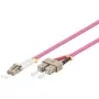 Glasfaserkabel Goobay LC-SC OM4 10 m Pink