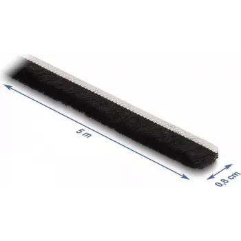 DeLOCK Bürstenleiste selbstklebend 8 mm Länge 5 m schwarz