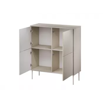 4D Kommode TRESSE 100x40x110 Kaschmir matt
