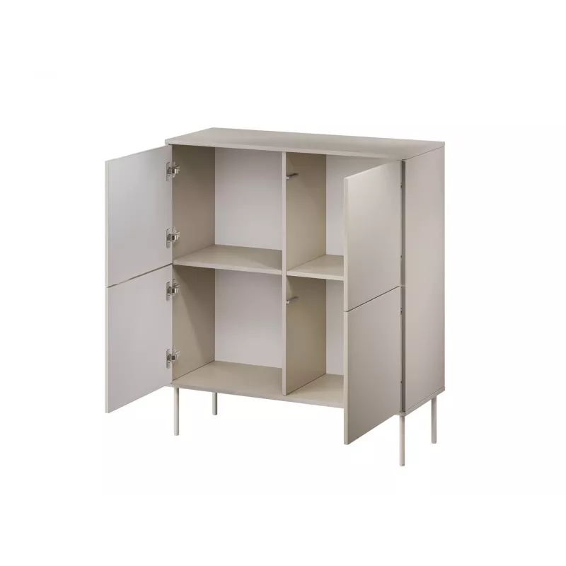 4D Kommode TRESSE 100x40x110 Kaschmir matt