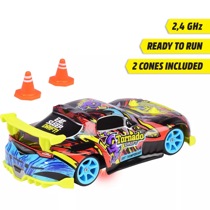 RC-Car Dickie Tornado Drift RTR 2,4 GHz – fertig montiertes Drift-Auto
