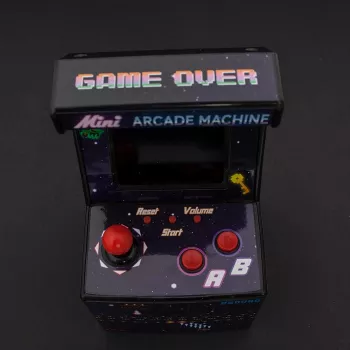 Thumbs Up ORB Mini-Arcade-Automat, Aufrecht stehender Arkadenschrank, Jungen/Mädchen, 6 Jahre, 6,35 cm, TFT, Mehrfarbig