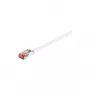 Wentronic Goobay CAT 6 Flach-Patchkabel, U/FTP, Weiß, 7,5 m - Kupfermaterial (94920)