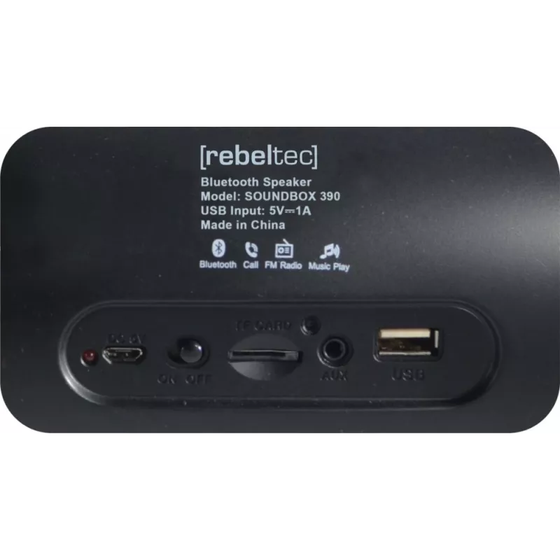 Mobiler Lautsprecher Rebeltec SoundBox 390 Schwarz