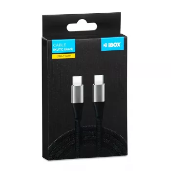 iBOX IKUTC USB-C-Kabel 60W 2m Schwarz