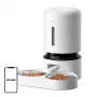 Automatischer Futterspender Aptel Granary mit Doppelnapf 5 L, weiß