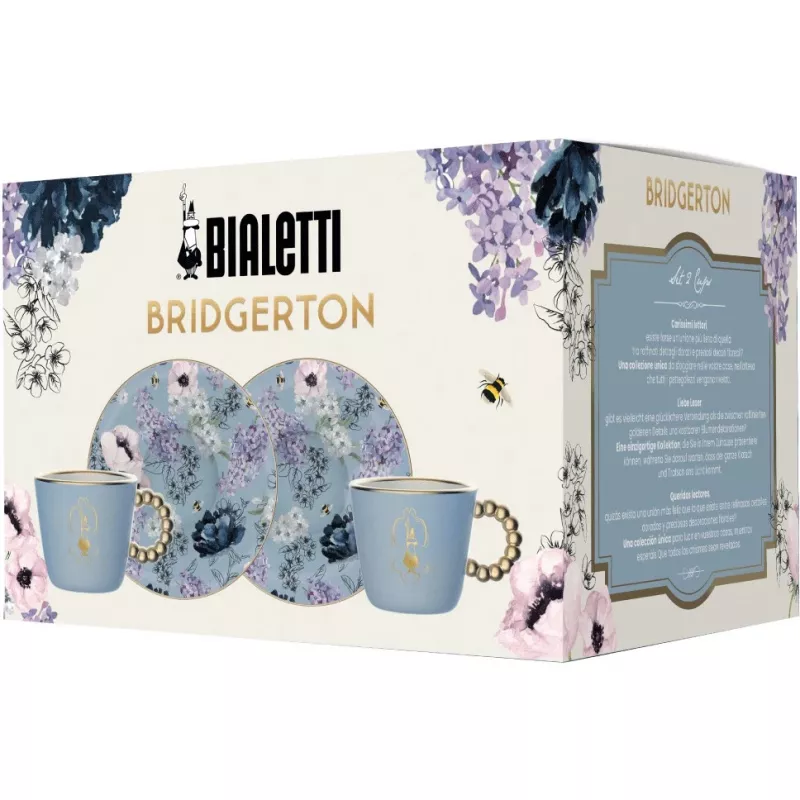 Bialetti Bridgerton für Espresso 2 Stk. x 80 ml Blau